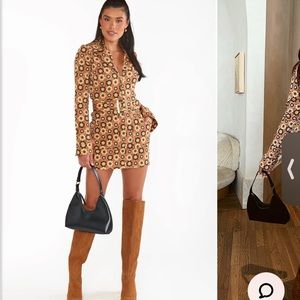 Long sleeve outlaw floral dress!